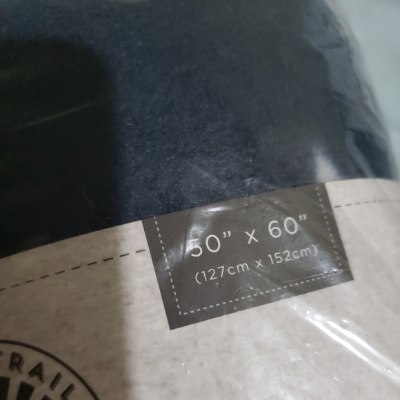 NWT Morgan Home Birch Trail Fleece Throw Navy Deer - Picture 3 of 5